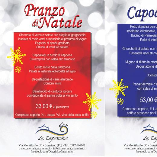 IL NOSTRO MENU' DELLE FESTE E' ONLINE!